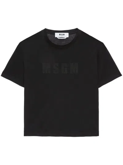 MSGM LOGO-PRINT T-SHIRT