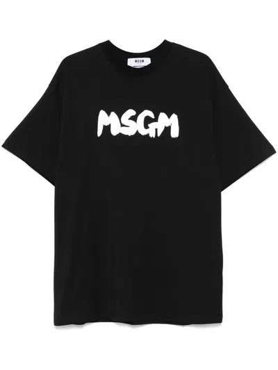 MSGM LOGO-PRINT T-SHIRT