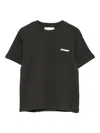 Msgm Kids' Logo-print T-shirt In Black