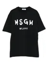 Msgm Logo-print T-shirt In Black