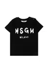 Msgm Logo-print T-shirt In Black