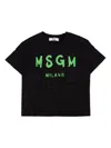 Msgm Logo-print T-shirt In Black