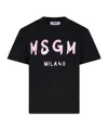 Msgm Logo-print T-shirt In Black
