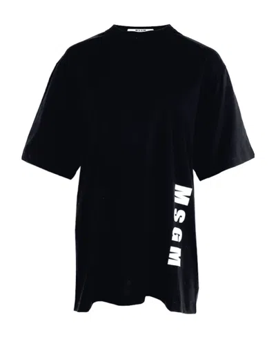 Msgm Logo-print T-shirt In Black