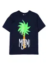 Msgm Logo-print T-shirt In Blue
