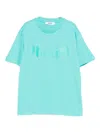 Msgm Logo-print T-shirt In Blue