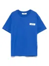 Msgm Logo-print T-shirt In Blue