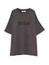 Msgm Logo-print T-shirt In Brown