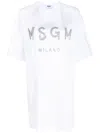 Msgm Woman Mini Dress White Size L Cotton In White