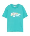 Msgm T-shirt Mit Logo-print In Green