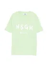 Msgm Logo-print T-shirt In Green
