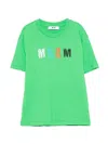 Msgm Logo-print T-shirt In Green