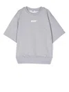Msgm Logo-print T-shirt In Grey
