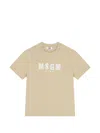 Msgm Logo-print T-shirt In Neutral