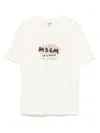 Msgm Short-sleeved T-shirt In Neutrals