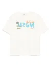 Msgm Logo-print T-shirt In Neutrals