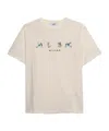 Msgm Logo Print T-shirt In Neutral