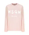 Msgm Woman T-shirt Pink Size L Cotton In Pink