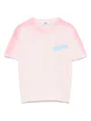Msgm Logo-print T-shirt In Pink