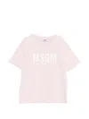 Msgm Logo-print T-shirt In Pink