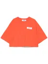 Msgm Logo Print T-shirt In Red