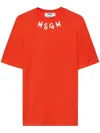 Msgm Logo-print T-shirt In Red
