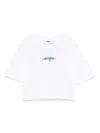 Msgm Kids' Logo-print T-shirt In White