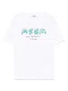 Msgm Logo-print T-shirt In White