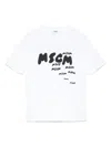 Msgm Logo-print T-shirt In White