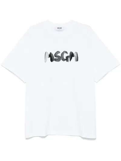 MSGM LOGO-PRINT T-SHIRT