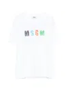 Msgm Logo-print T-shirt In White
