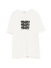 Msgm Logo-print T-shirt In Yellow