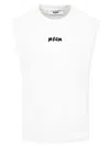 Msgm Logo-print Tank Top In White