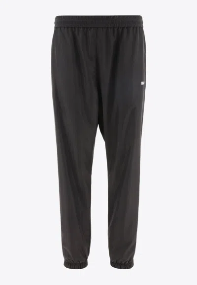 MSGM LOGO PRINT TRACK PANTS