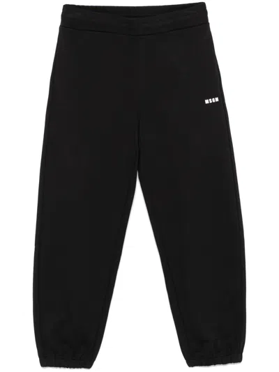 MSGM LOGO-PRINT TRACK PANTS