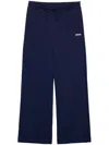 Msgm Jogginghose Mit Logo-print In Blau