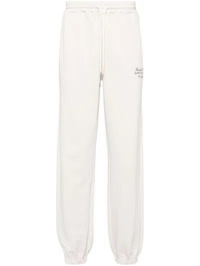 Msgm Logo-print Track Pants In Grey