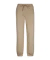 Msgm Logo Print Sweatpants In Nude