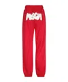 Msgm Logo-print Track Pants In Red