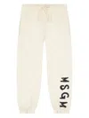Msgm Logo-print Track Pants In Neutral