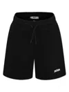 Msgm Logo-print Track Shorts In Black