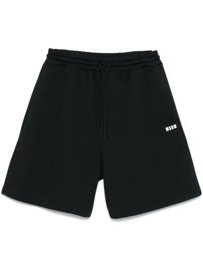 MSGM LOGO-PRINT TRACK SHORTS
