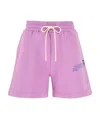 MSGM LOGO-PRINT TRACK SHORTS