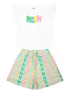 Msgm Logo-print Tracksuit Set In 白色