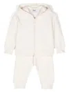 Msgm Logo-print Tracksuit Set In Neutrals