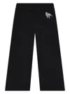 Msgm Logo-print Trousers In Black