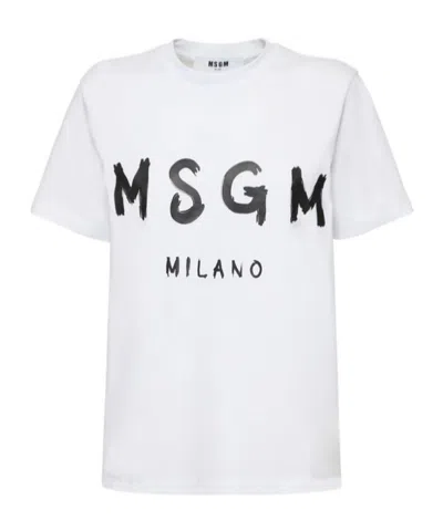 MSGM LOGO PRINT T-SHIRT