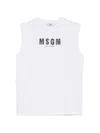 Msgm Logo-print Vest In White