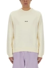 MSGM MSGM LOGO PRINTED CREWNECK SWEATSHIRT