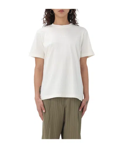 Msgm Logo Printed Crewneck T-shirt